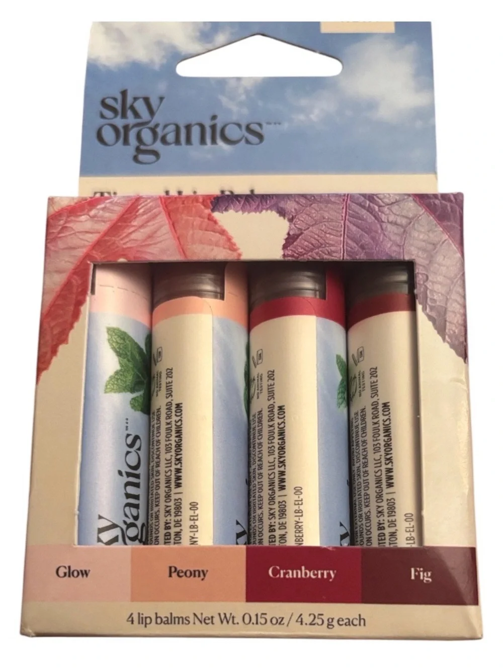 Sky Organics Bundle | NEW Organic Lip Balms W Beeswax NEW Tinted Lip Balms NWT 2